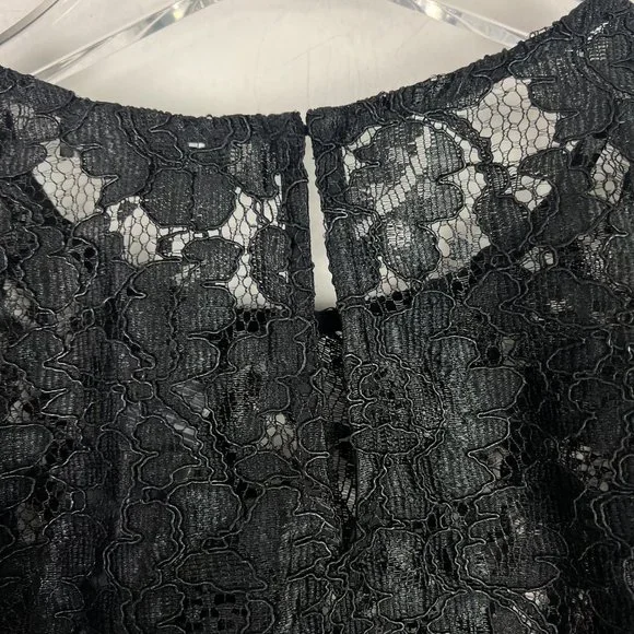 NWT Express Lace Puff Sleeve Top Black Size Small S NEW $88 - Picture 16 of 16